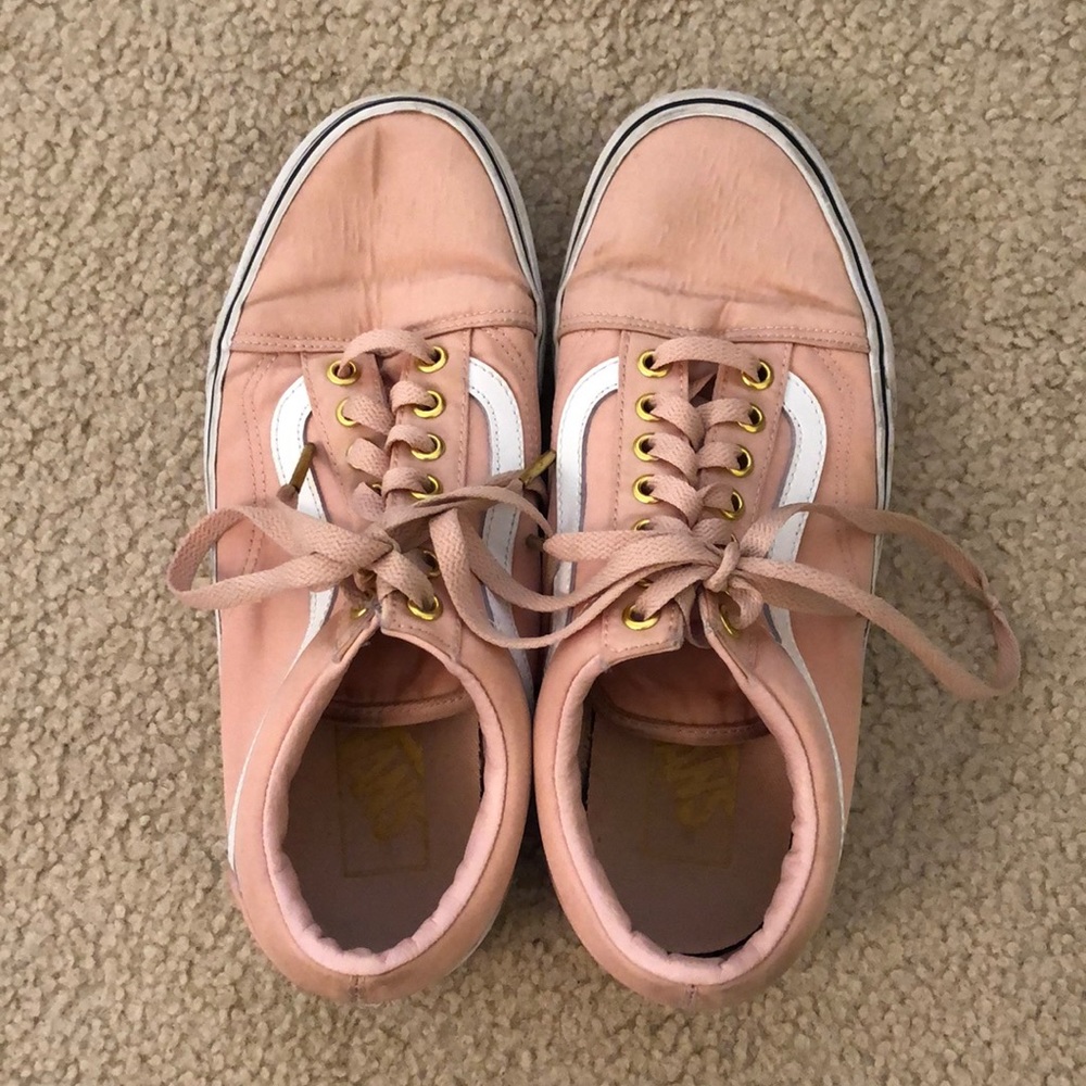 Pink and Gold vans